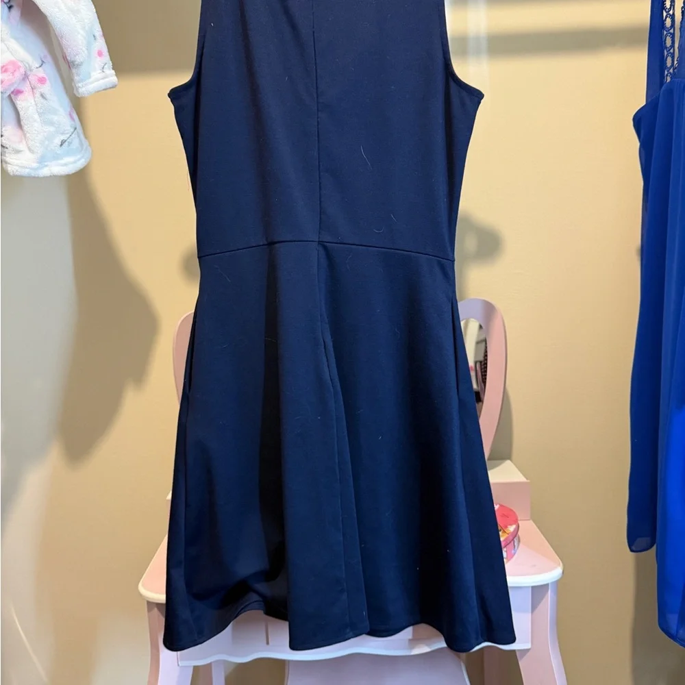 Navy Sleeveless Dress - Picture 2 of 2